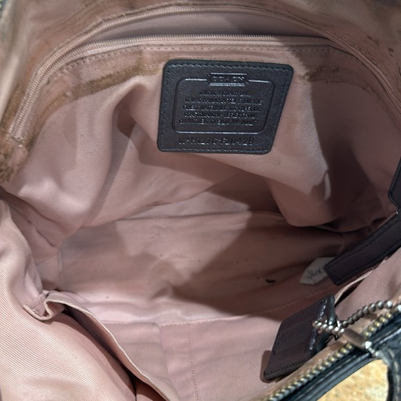 Auth Coach Signature design nice tote -gray and silver some calls outs on straps - Picture 5 of 8